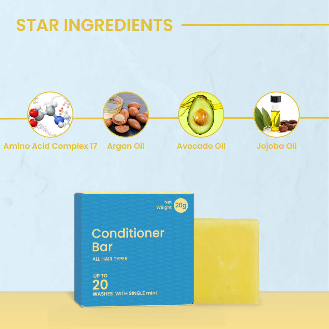 Prezerve Bestseller Mini Conditioner Bar - Travel Friendly (Pack of 2)